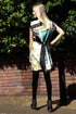 Amanda "Birds of Hyde Park/Ginkgo Leaves" Silk Scarf Tunic